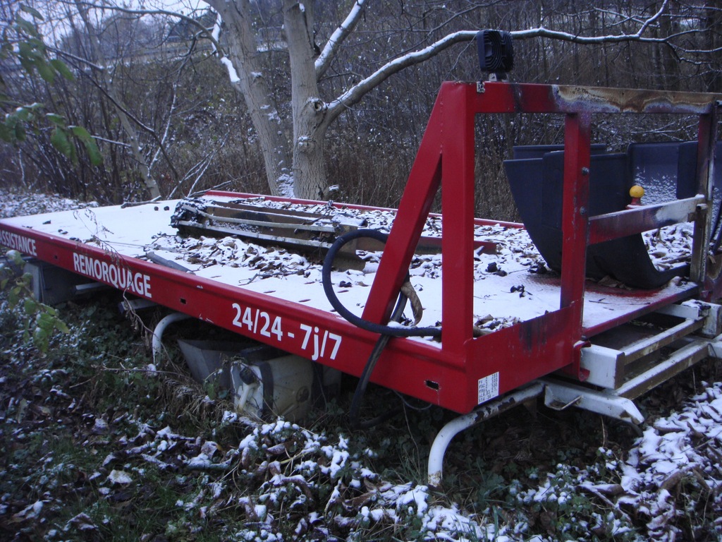Najazd hydrauliczny platforma laweta