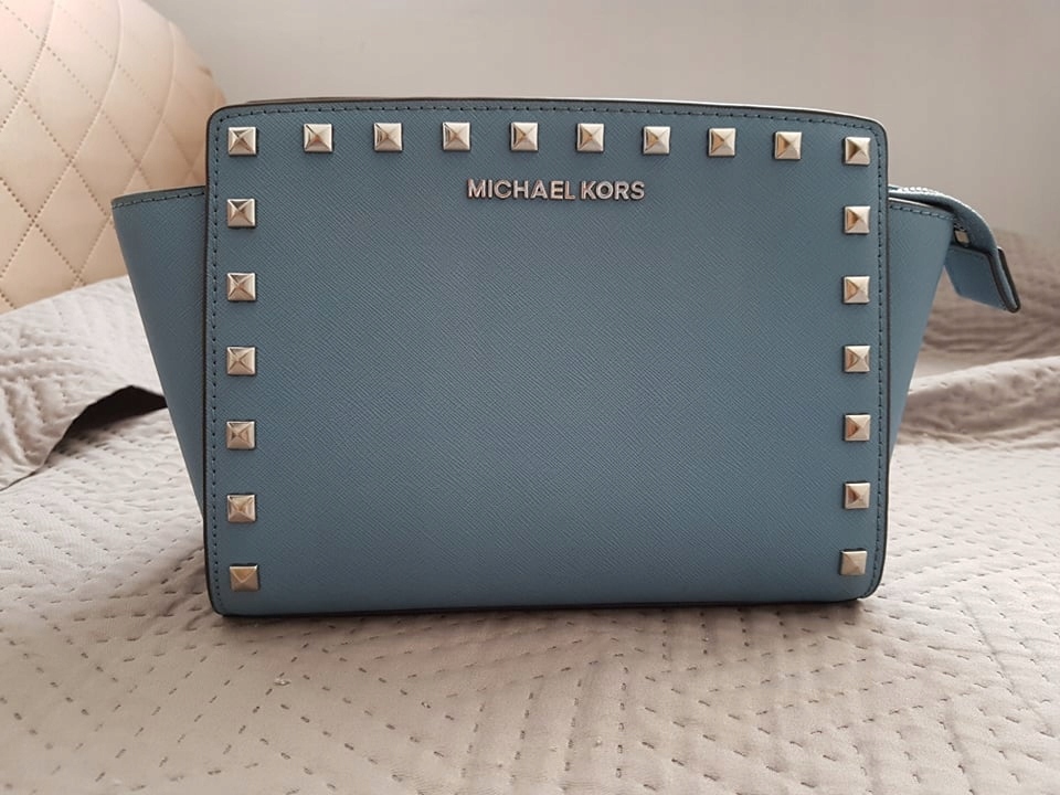 Michael Kors Selma Messenger Medium blue ćwieki