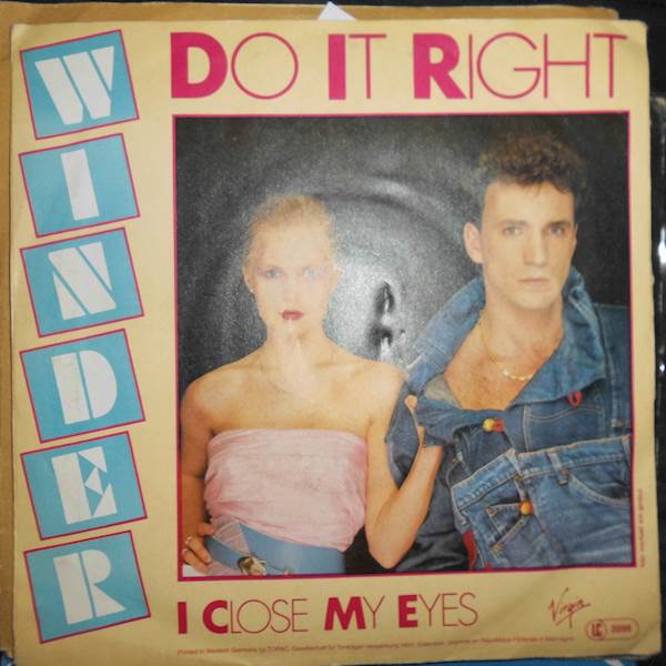 Do it right/I close my eyes - Winder Winyl lp