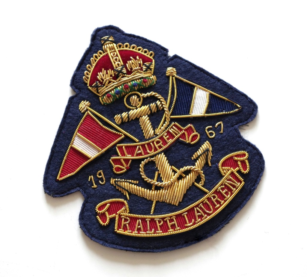 Ralph Lauren naszywka marynarka szkoła emblemat
