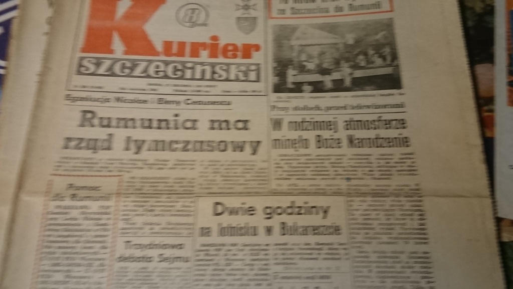 Stare Gazety Kurier Szczeciński Glos Prl 1989 7189342425 Oficjalne Archiwum Allegro 8319