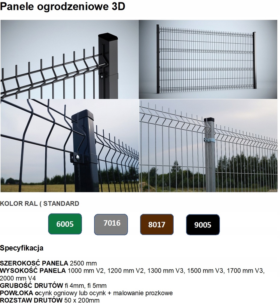 OGRODZENIE PANELOWE + PODMURÓWKA + MONTAŻ LUBLIN