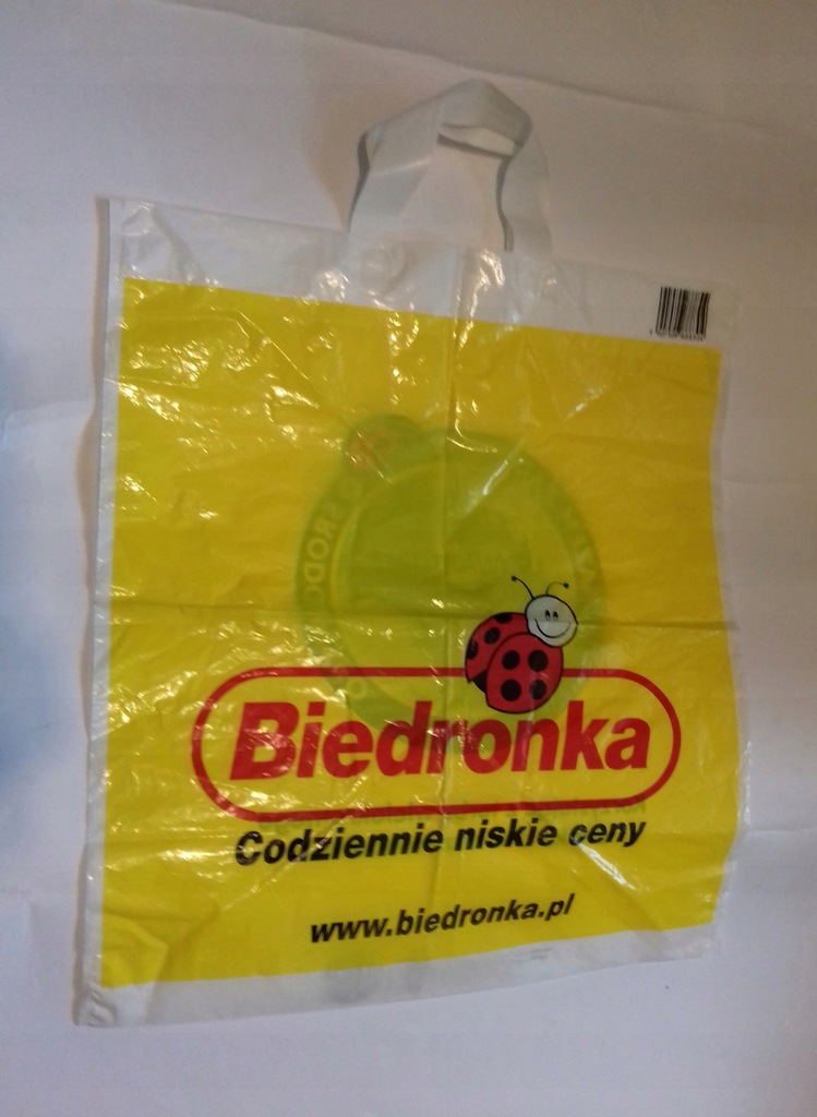 NOWA żółta reklamówka z Biedronki Unikat Biedronka
