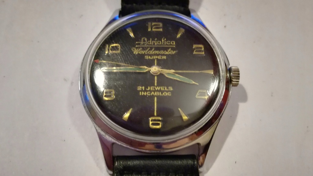 ADRIATICA WORLDMASTER SUPER 21 jewels ''murzynek''
