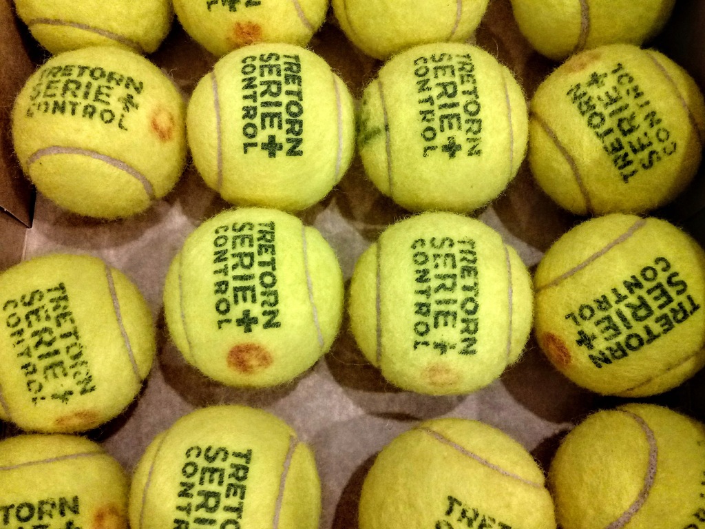 piłki tenisowe - używane (zestaw 10 sztuk)