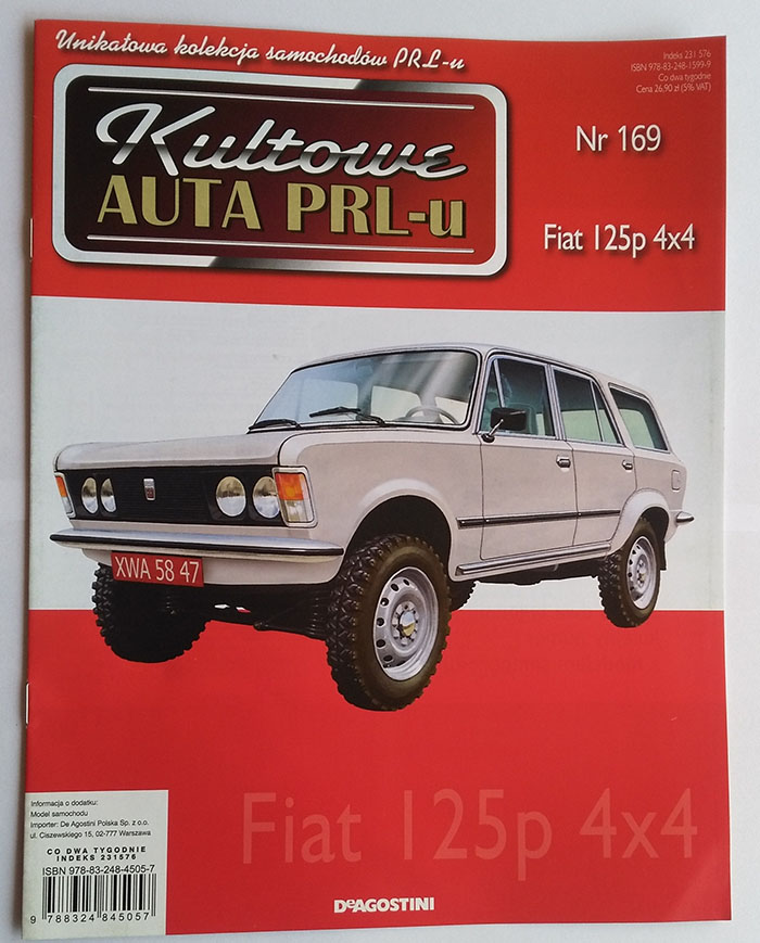 Kultowe Auta Prl Gazetka Num 169 Fiat 125p 4x4 7180562249 Oficjalne Archiwum Allegro