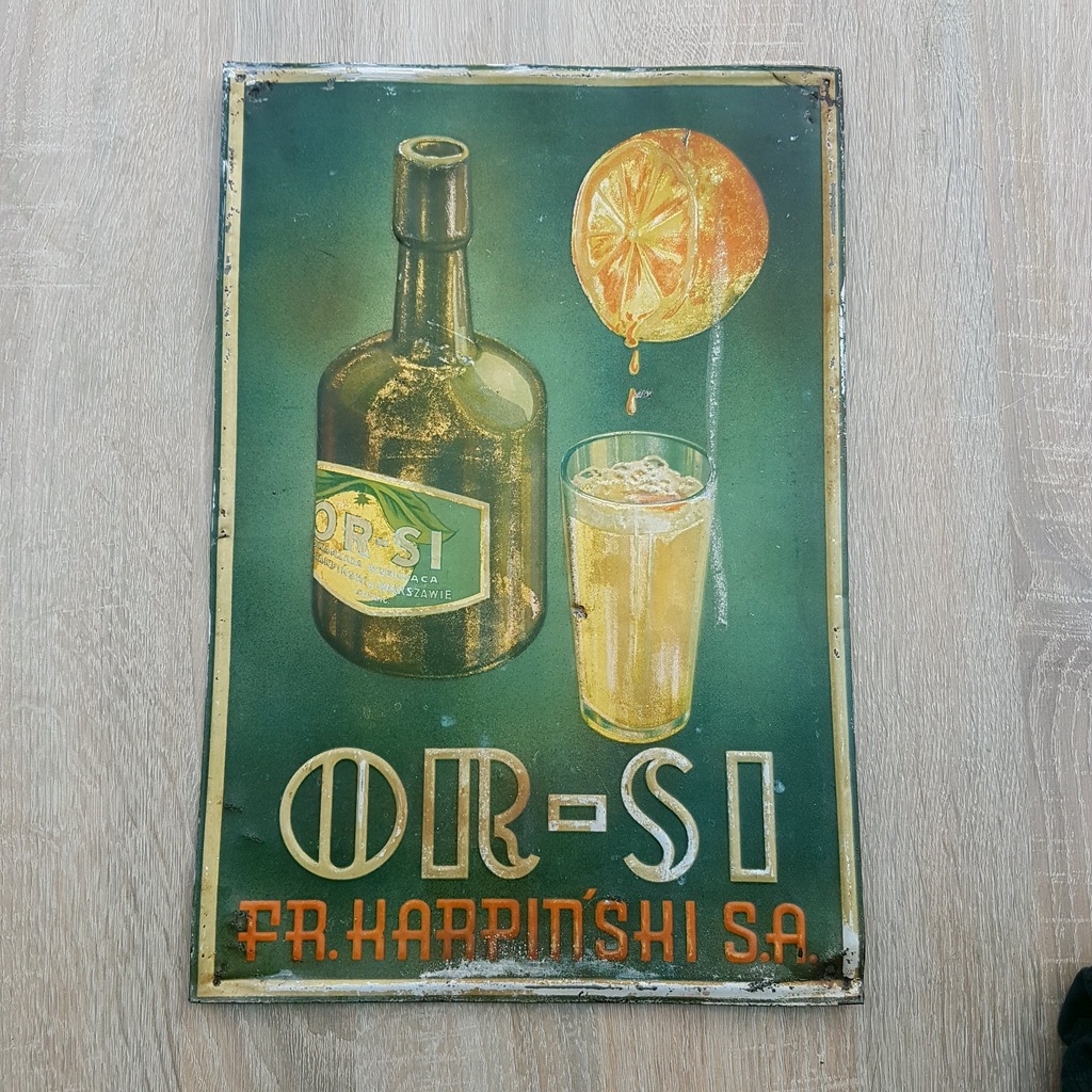SZYLD REKLAMA KARPIŃSKI OR-SI ORANŻADA WARSZAWA