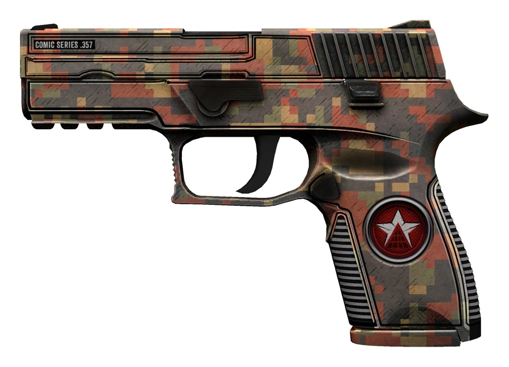 SKIN CS:GO P250 RED ROCK cyfrowa czerwień MW 4/5