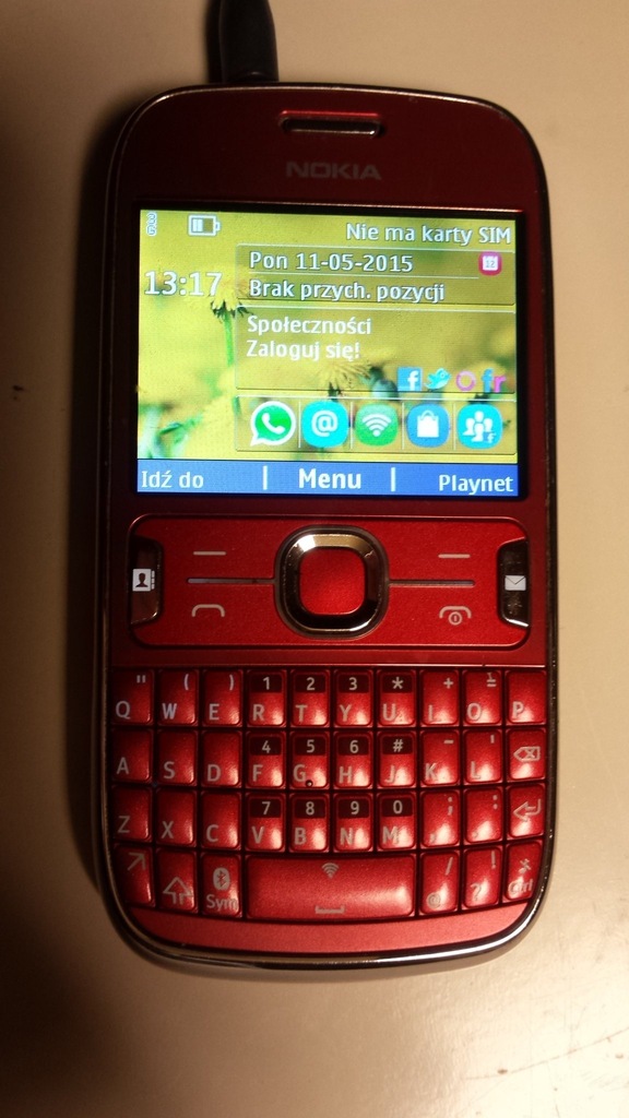 Nokia Asha 302 czerwona