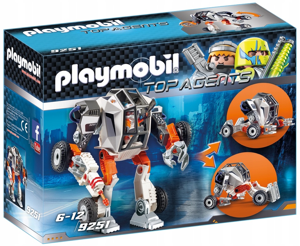 PLAYMOBIL 9251 ROBOT AGENTA T.E.C. TOP + GRATIS