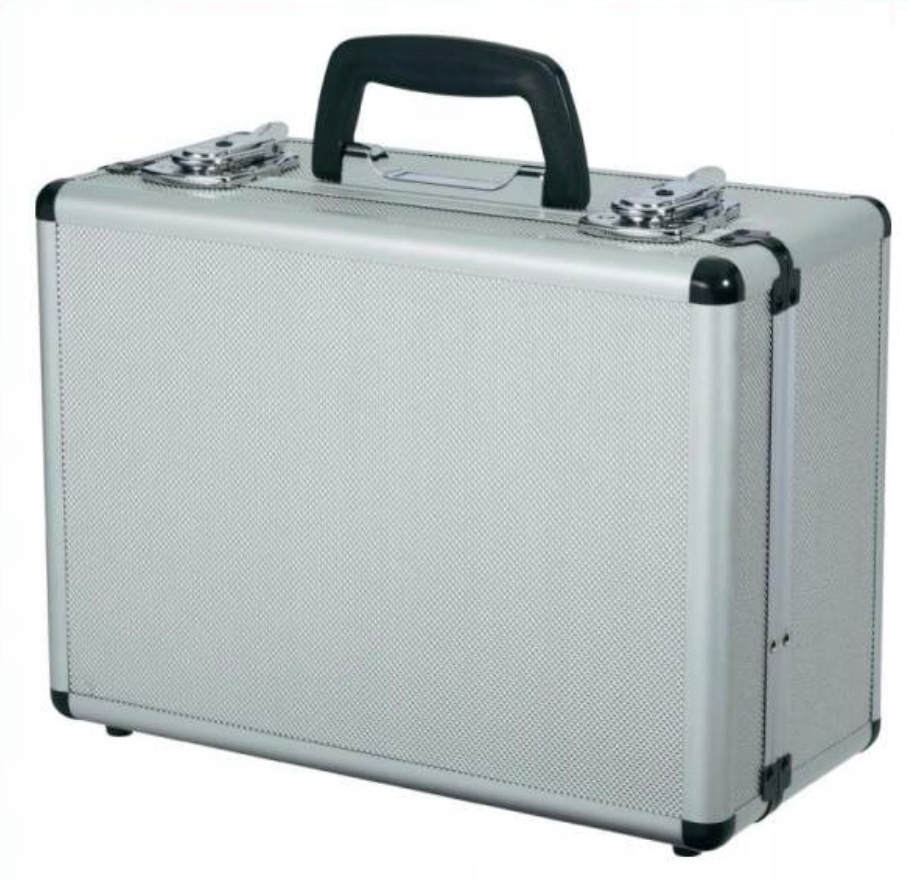 Aluminiowa walizka na narzędzia z pianką