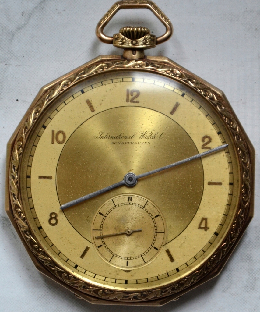 IWC-Schaffhausen zegarek kieszonkowy złoto