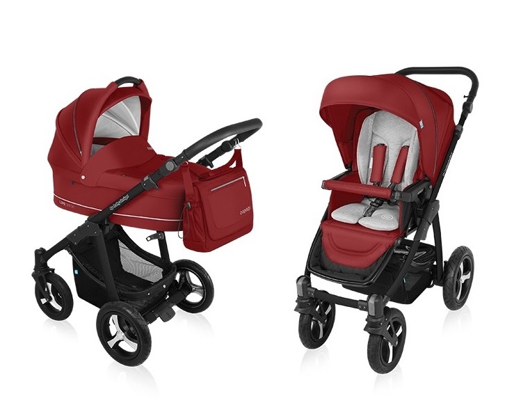 BABY DESIGN wózek LUPO COMFORT 2w1 czerwony