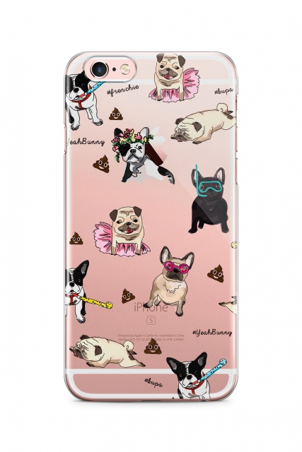 iPhone case 7/8 Dogs Pug - Etui Yeah Bunny