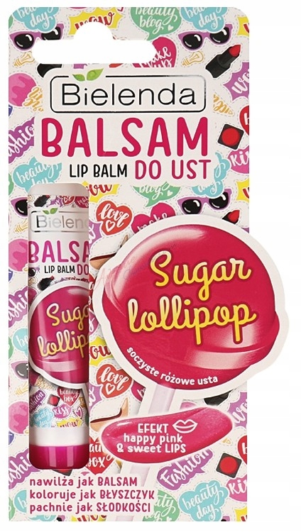 BIELENDA LIP BALM BALSAM DO UST SUGAR LOLIPOP 10g