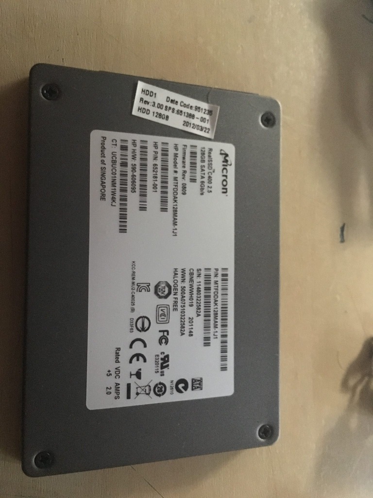 Dysk SSD Micron C400 aka Crucial M4 MLC 128GB III