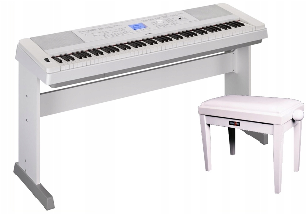 YAMAHA DGX 660 WH PIANINO ELEKTRYCZNE + ŁAWA DELUX