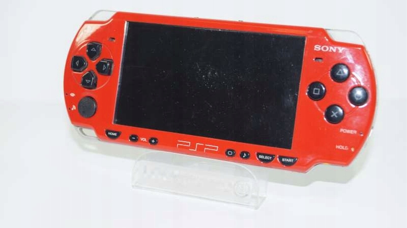 KONSOLA SONY PSP PLAMY NA EKRANIE + ŁADOWARKA