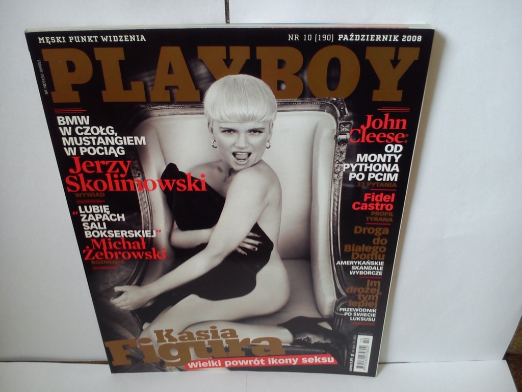 PLAYBOY 10(190)2008 KASIA FIGURA NAGO !!!!!!!!!!!! - 7031491346 - oficjalne  archiwum Allegro