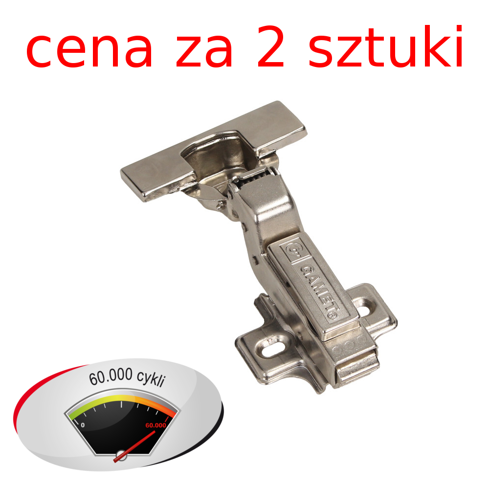 2 szt. zawias hydrauliczny ZH-003 GAMET wpuszczany - 6903487111 ...