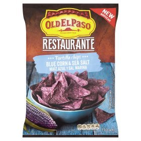 Old El Paso Tortilla Chips Niebieska Kukurydza Sól