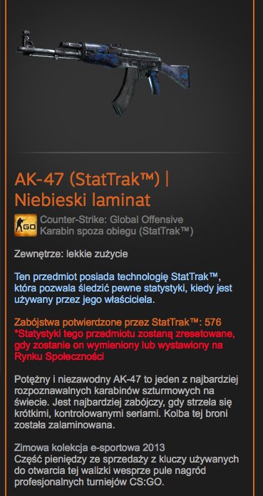 AK-47 StatTrak | Niebieski laminat MW 4/5  CS:GO !