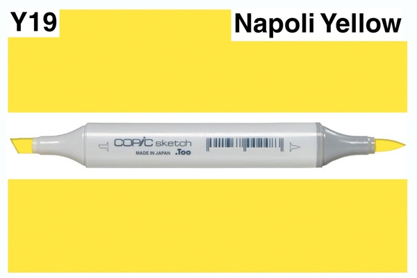 Copic Sketch Marker - Y19 Napoli Yellow - 7193556912 - oficjalne archiwum  Allegro