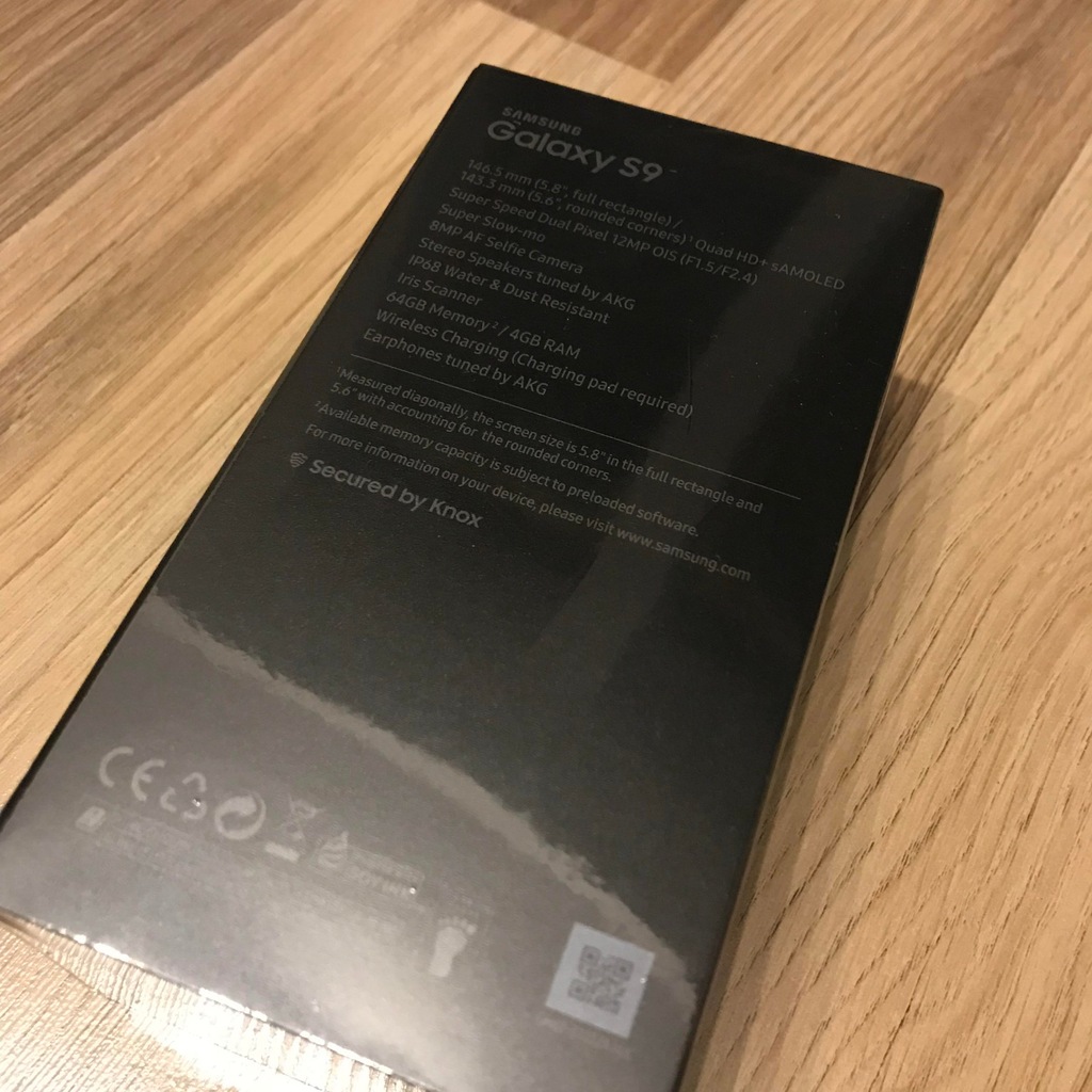 Samsung Galaxy S9 Midnight Black 64 GB NOWY! - 7327108415 - oficjalne