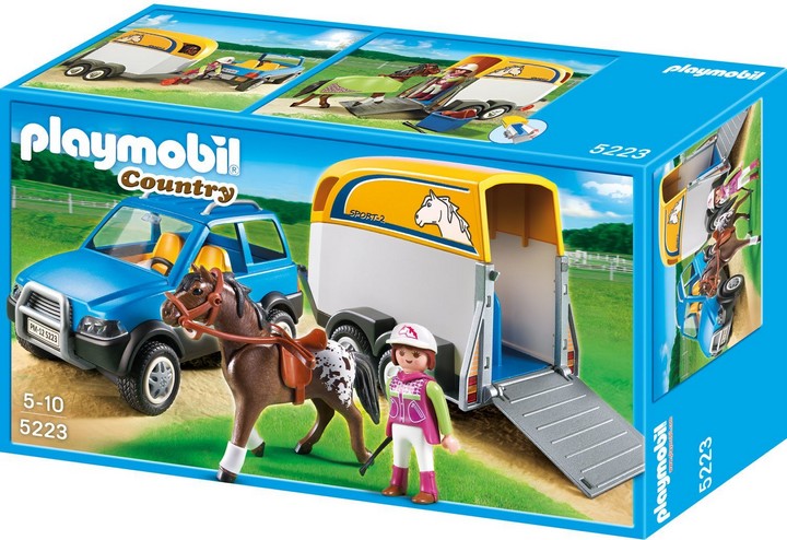 Playmobil Stadnina Koni Samochód z Przyczepą 5223