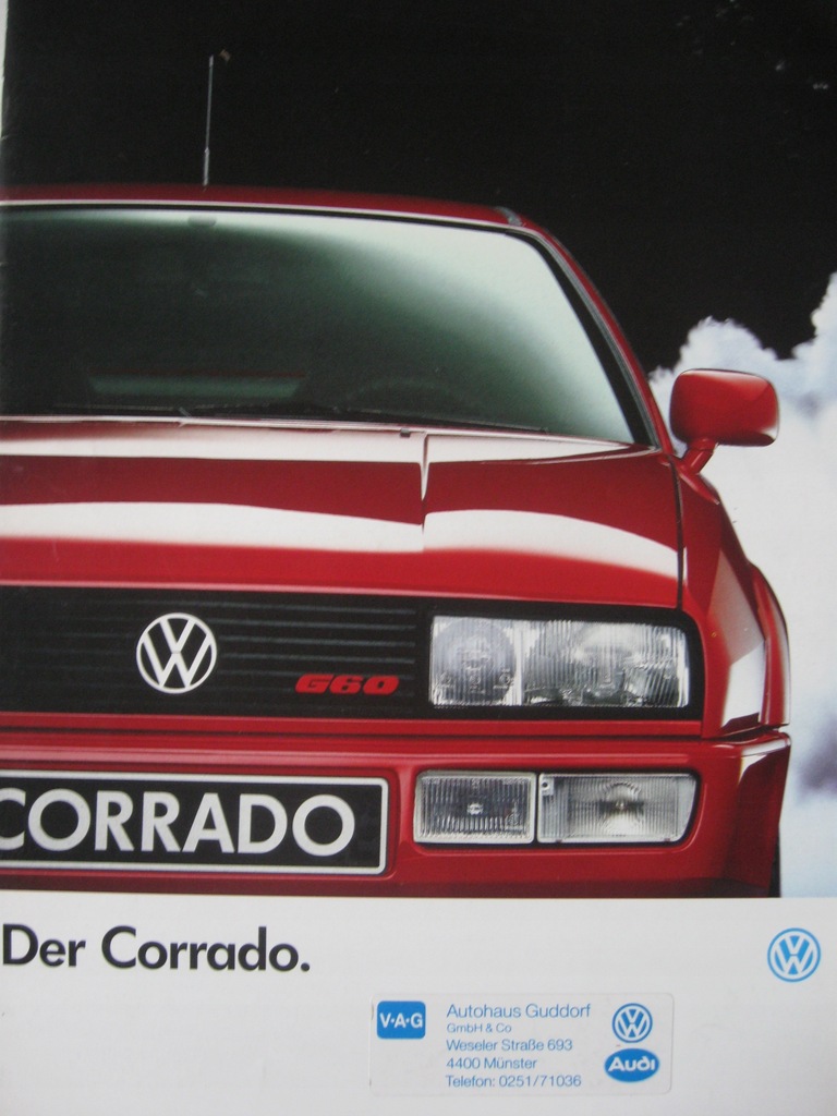 Prospekt VW Volkswagen CORRADO 1990