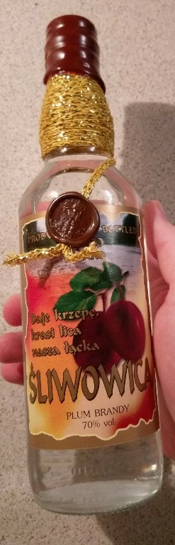 Śliwowica łącka PLUM BRANDY 0.5 litra Tanio