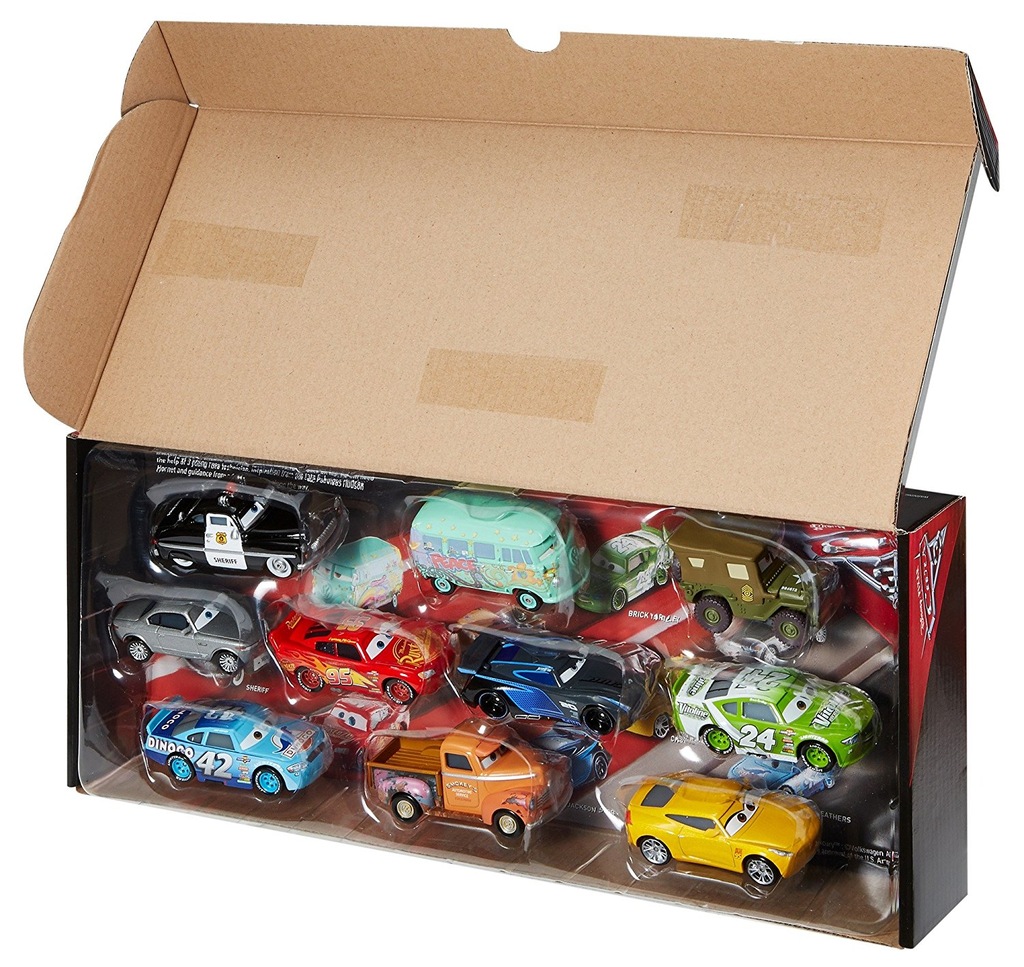 CARS 3 AUTA 10pack JACKSON SZTORM Zygzak oryginał 7055798394