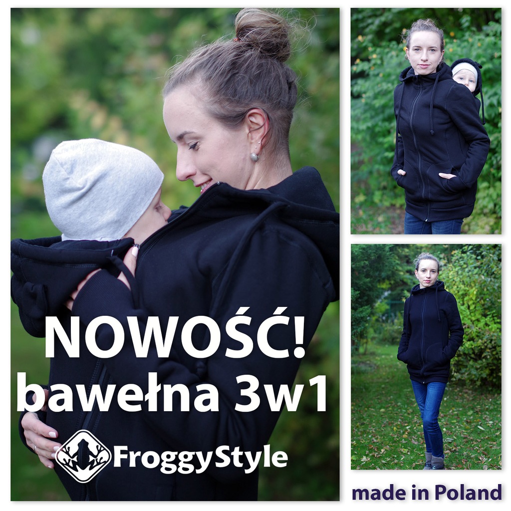 Bawełniana bluza 3w1 dla dwojga Froggy Style 2XL