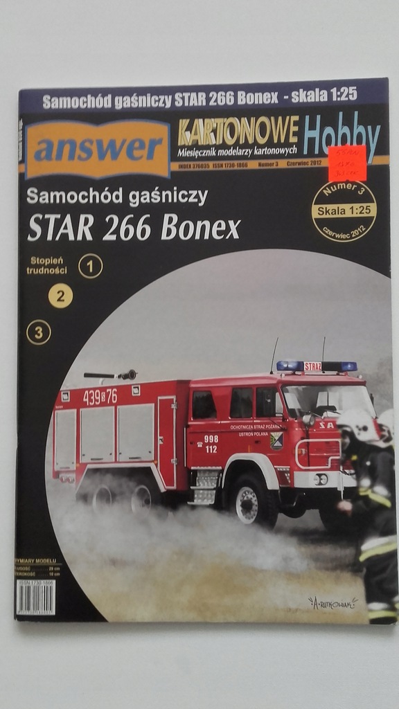 Answer Samochód gaśniczy STAR 266 Bonex 1:25