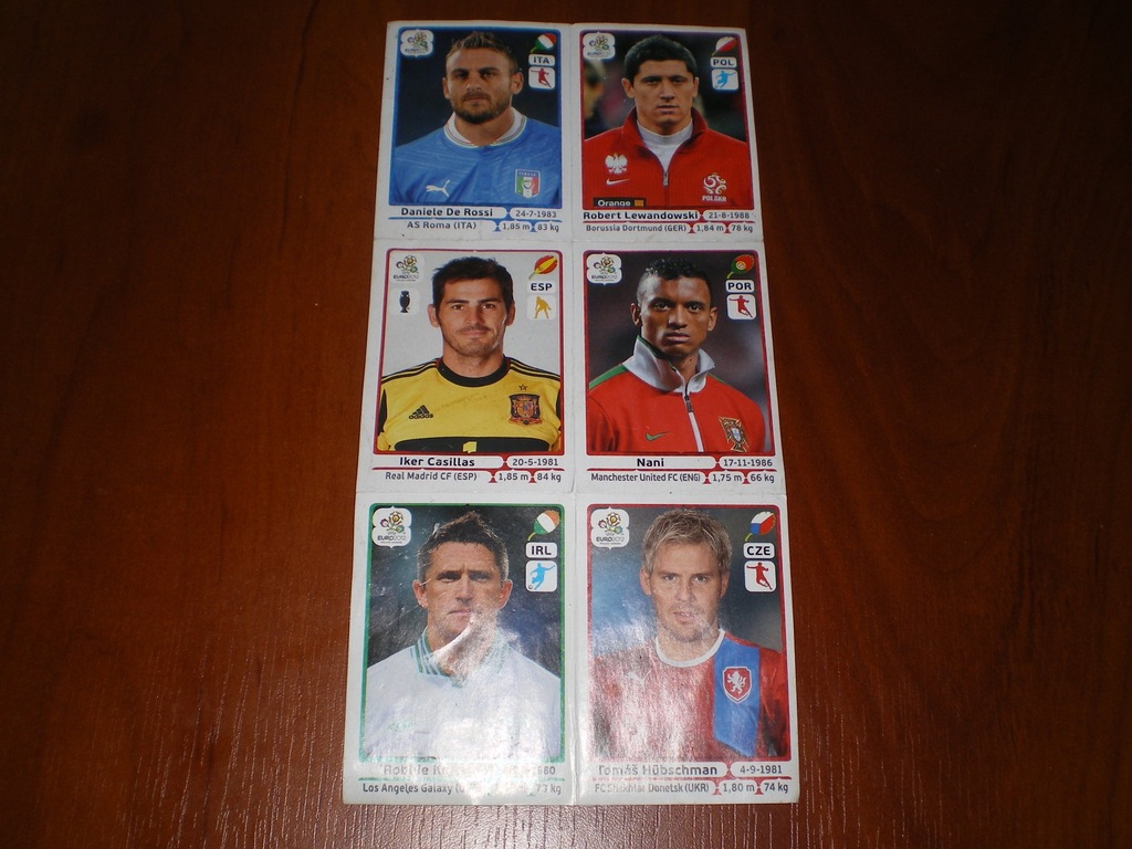Naklejki PANINI - EURO 2012 - Lewandowski,Casillas