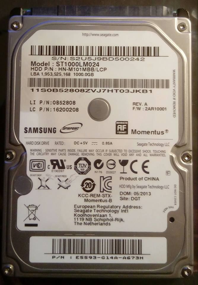 DYSK TWARDY 1 TB SAMSUNG STAN BDB 2,5" LAPTOP