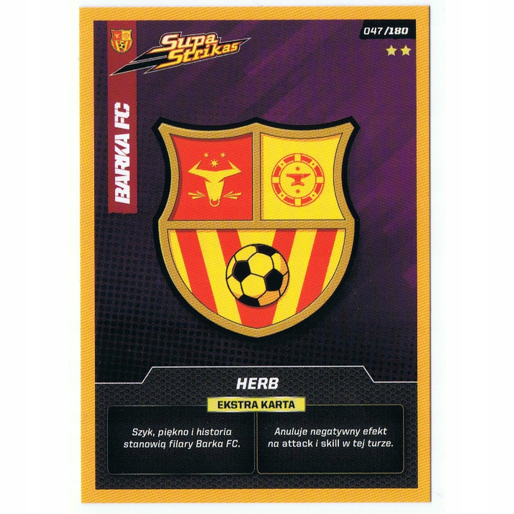 SUPA STRIKAS RARE NR.047 HERB EKSTRA KARTA