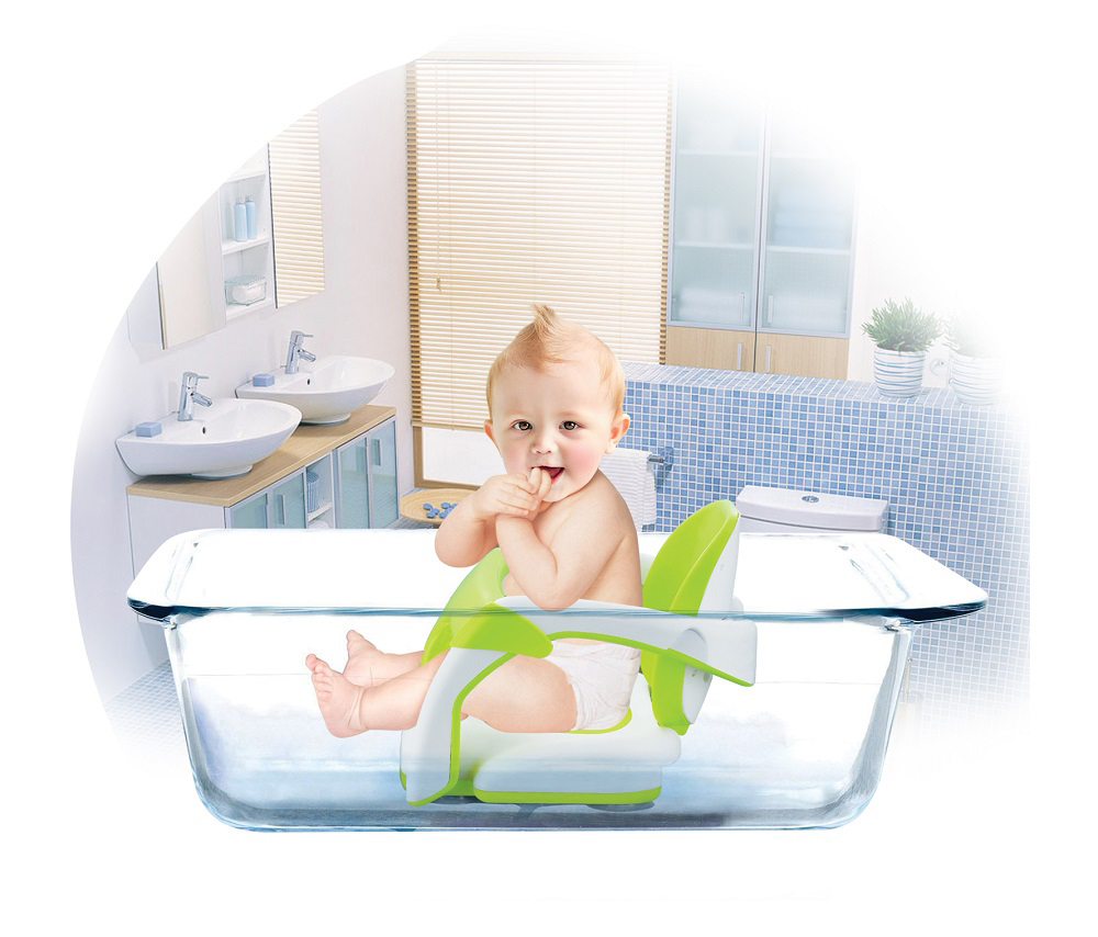 KRZESEŁKO DO KĄPIELI WANNY NIEMOWLĄT SIEDZISKO 2w1 - 7013764799