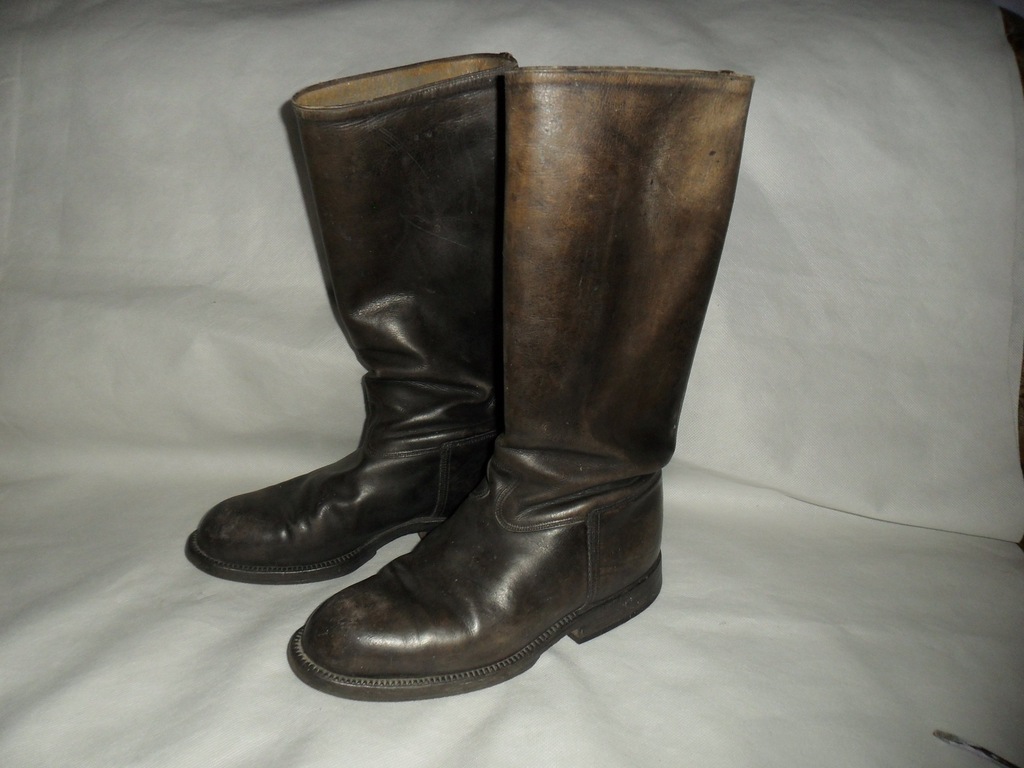 BUTY WOJSKOWE - OFICERKI - SKÓRA LATA 40
