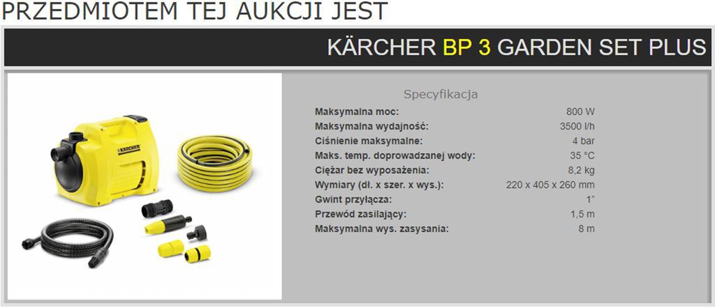 Pompa Ogrodowa Karcher Bp3 Garden Set Plus Zestaw 7009328801 Oficjalne Archiwum Allegro 9320