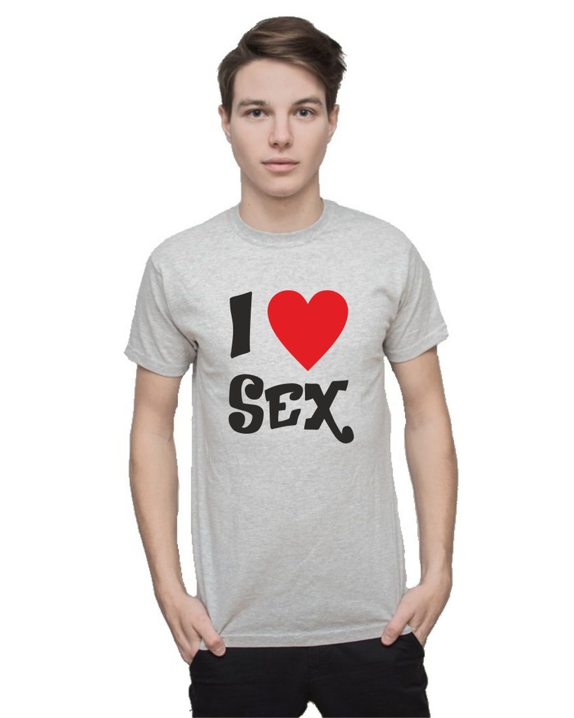 Koszulka męska I LOVE SEX XXL