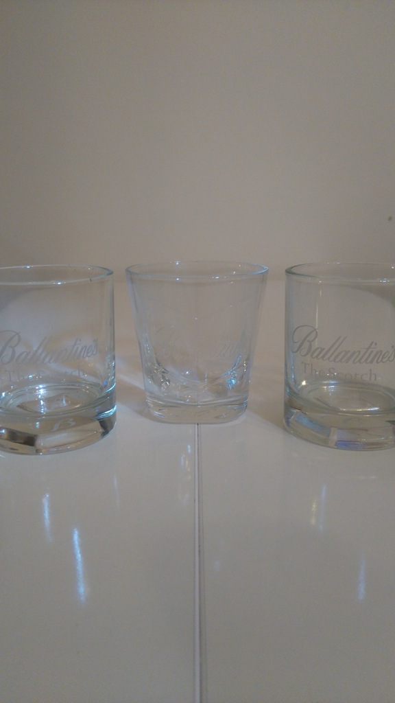 Szklanki whiskaczówki Ballantine's 3 szt