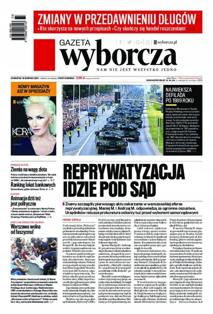 Gazeta Wyborcza - Opole 189/2018 (eprasa/pdf)