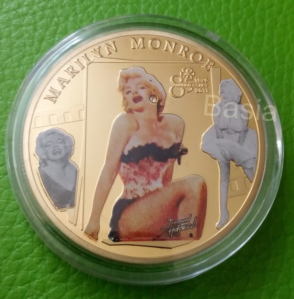 MARYLIN MONROE MONETA MEDAL ZŁOTO SEX 24 karat Au