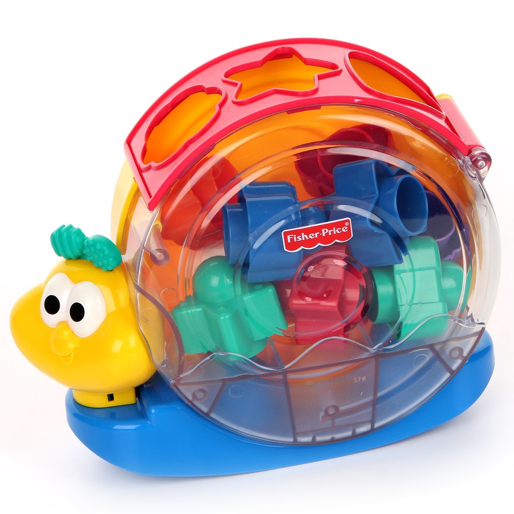 Fisher Price Ślimak Smakosz klocków, 9 sztuk