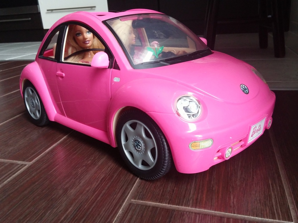 Barbie auto VW Volkswagen Garbus Mattel - 2 lalki 