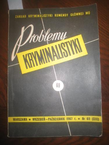 PROBLEMY KRYMINALISTYKI 1967 ujęcie multi mordercy
