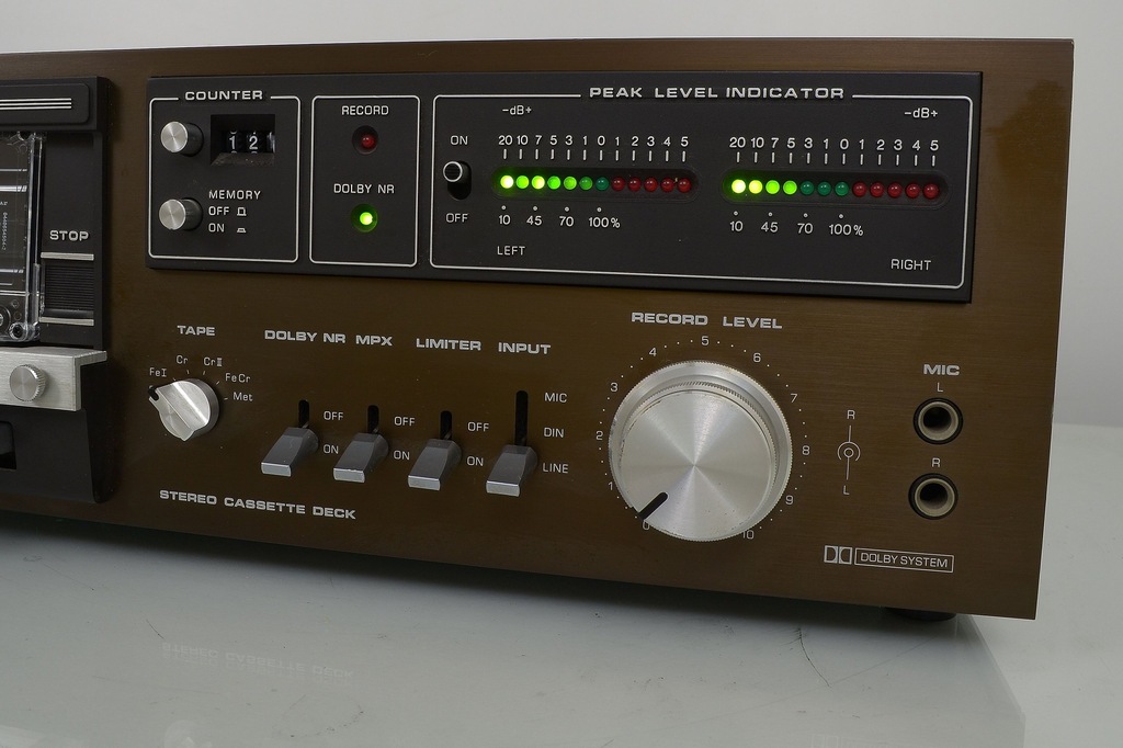 ＴＯＡ　STEREO DOUBLE CASSETTE DECK ＦＤ-20 Toa FD-20 Double Cassette Deck Used, Auto Reverse, Record