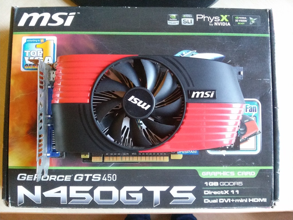 Karta graficzna do gier MSI GTS 450 1GB DirectX 11
