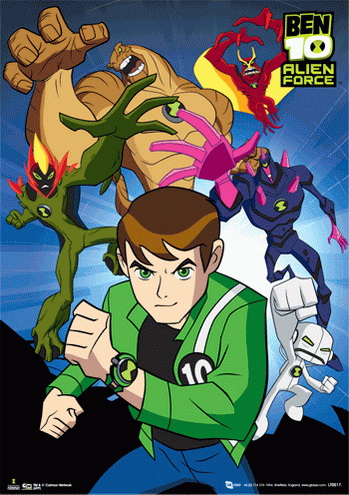 BEN10 ALIEN FORCE Obraz z efektem 3D